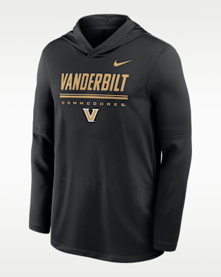 Мужские  Vanderbilt Sideline Nike Dri-FIT College Long-Sleeve Hooded Top