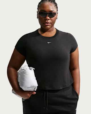Женская футболка Nike Sportswear Chill Knit Cropped (Plus Size)