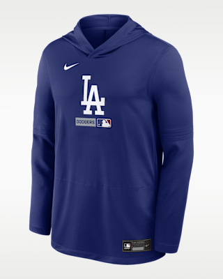 Мужские  Los Angeles Dodgers Authentic Collection Nike Dri-FIT MLB Long-Sleeve Hooded Top