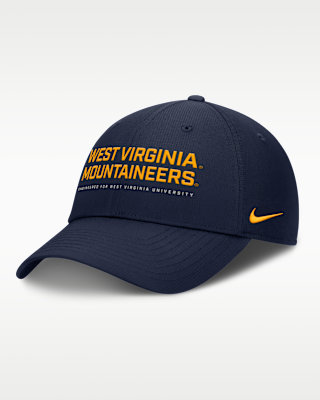 Мужские  West Virginia On-Field Club Gameday Nike Dri-FIT College Adjustable Hat