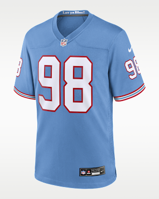 Мужские джерси Jeffery Simmons Tennessee Titans Nike NFL Game Football Jersey для футбола