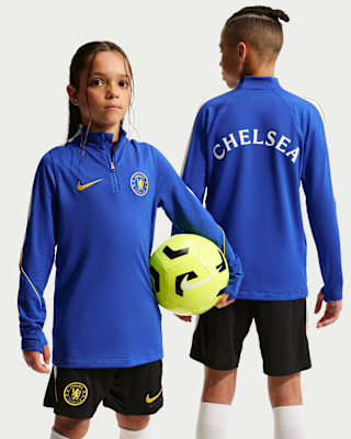 Детские Chelsea FC Strike Big Kids' Nike Dri-FIT Soccer Knit Drill Top