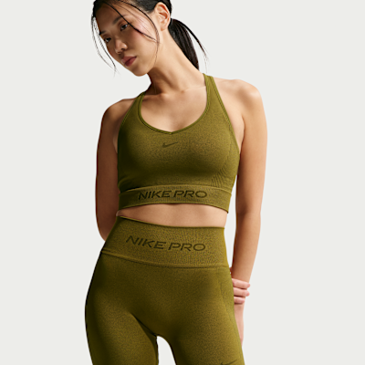 Nike Pro Seamless Dri-FIT Yüksek Belli 13 cm Kadın Bisiklet Şortu görsel 2