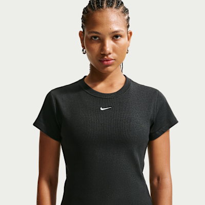 Женские футболки Nike Sportswear Women's Tight Ribbed Short-Sleeve T-Shirt