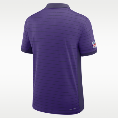 Polo Nike Dri-FIT de la NFL para hombre Minnesota Vikings Sideline Victory Stripe