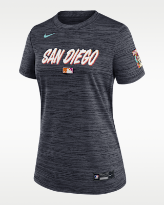 Женская футболка San Diego Padres Authentic Collection City Connect Velocity Nike Dri-FIT MLB