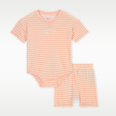 Nike ReadySet Baby (0-9M) Bodysuit and Shorts Set