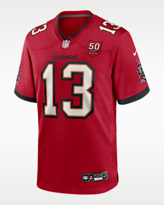 Мужские джерси Mike Evans Tampa Bay Buccaneers 50th Anniversary Nike NFL Game Jersey