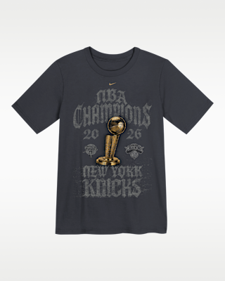 Детская футболка New York Knicks 2026 NBA Champions Nike Preschool NBA Locker Room