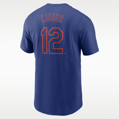 Francisco Lindor New York Mets Fuse Men's Nike MLB T-Shirt