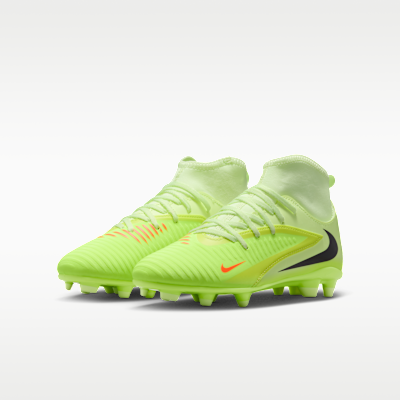 Tacos de fútbol para terrenos múltiples para niños grandes Nike Jr. Phantom 6 High Club