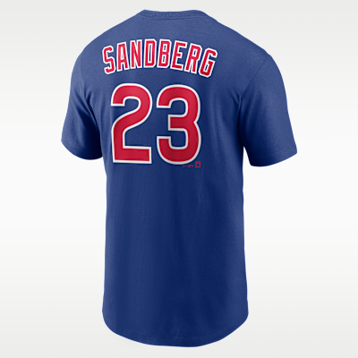 Ryne Sandberg Chicago Cubs Cooperstown Men's Nike MLB T-Shirt
