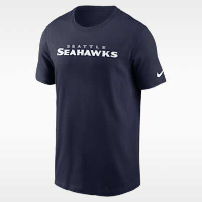 Playera Nike de la NFL para hombre Seattle Seahawks Primetime Wordmark Essential