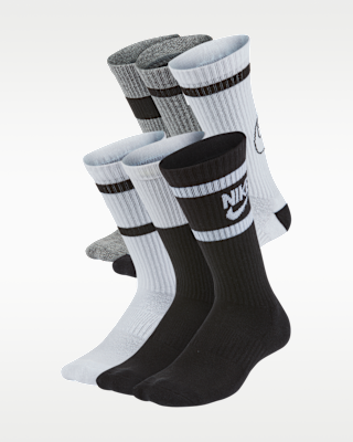 Детские носки Nike Everyday Kids' Cushioned Crew Socks (6 Pairs)