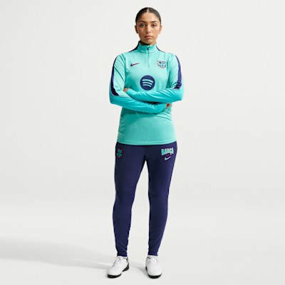 Nike FC Barcelona Strike Third Nike Dri-FIT Örgü Kadın Futbol Antrenman Üstü görsel 4