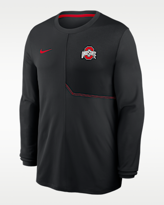 Мужские  Ohio State Sideline Coach Nike Dri-FIT College Long-Sleeve Top