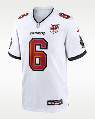 Мужские джерси Baker Mayfield Tampa Bay Buccaneers 50th Anniversary Nike NFL Game Jersey