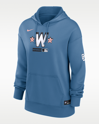 Женское худи Washington Nationals Authentic Collection City Connect Nike Therma MLB Pullover Hoodie