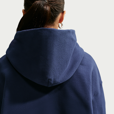 Nike Studio Fleece Orta Kalınlıkta Oversize Kapüşonlu Kadın Sweatshirt'ü görsel 2