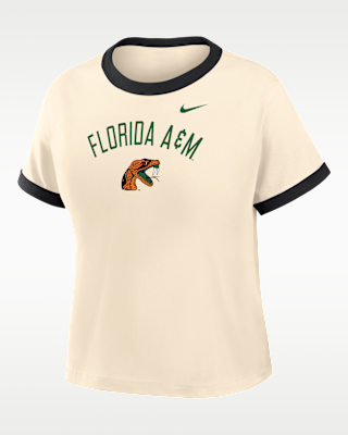 Женская футболка Nike College (Florida A&M University) Cropped Ringer