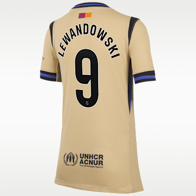 Robert Lewandowski Barcelona 2025/26 Stadium Away Big Kids' Nike Dri-FIT Soccer Jersey