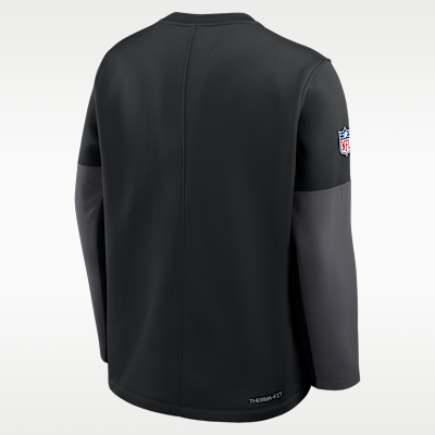 Playera de manga larga Nike Therma-FIT de la NFL para hombre New York Jets Scripted To Win Sideline Coach