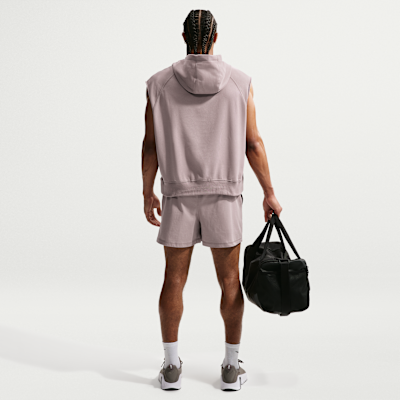 Nike N.A.C. Dri-FIT Fleece Kolsuz Kapüşonlu Erkek Antrenman Üstü görsel 5