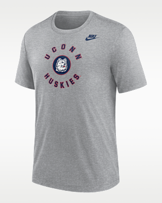 Мужская футболка Connecticut Huskies Nike Football Tri-Blend для футбола
