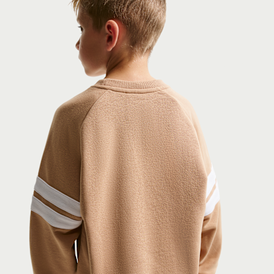 Nike Sportswear In The Zone Little Kids' French Terry Oversized Crew