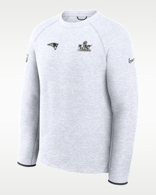 Мужские  New England Patriots Super Bowl LX Opening Night Tech Fleece Nike NFL Pullover Crew