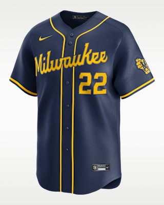 Мужские джерси Christian Yelich Milwaukee Brewers Nike Dri-FIT ADV MLB Limited Jersey