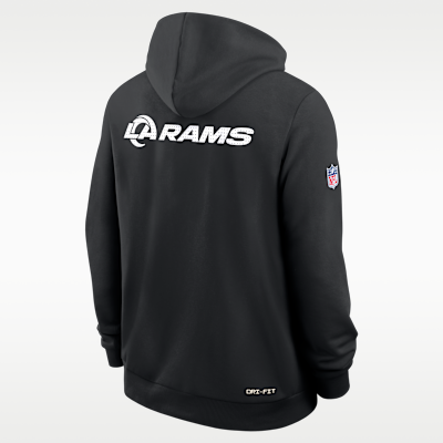 Los Angeles Rams Initial Home Sideline Men's Nike Dri-FIT NFL Pullover Hoodie