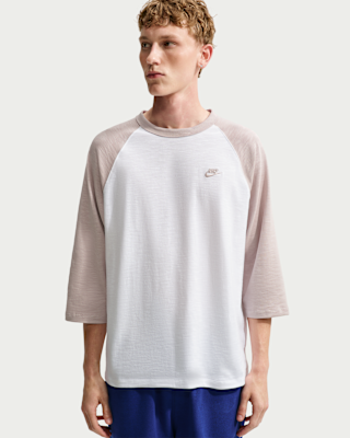 Мужские  Nike Sportswear Club 3/4-Sleeve Raglan Top