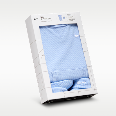 Nike Baby Rib Knit Romper and Socks Set