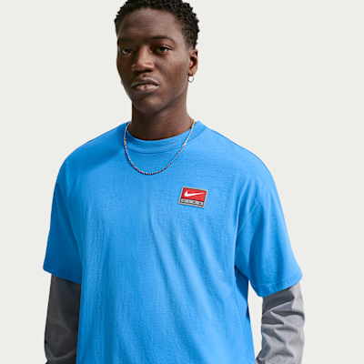 Nike Life Kısa Kollu Dörtgen Kesimli Örgü Erkek Üstü