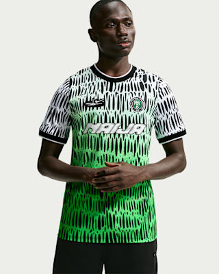 Мужские шорты Nike x Nigeria x Slawn Dri-FIT Academy Pro Short-Sleeve Soccer Top