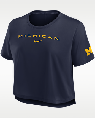 Женские Michigan Premium Performance Nike Dri-FIT Cropped Top