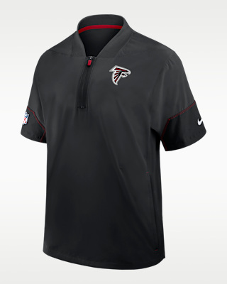 Мужская куртка Atlanta Falcons Sideline Coach Nike NFL 1/2-Zip Short-Sleeve Hooded