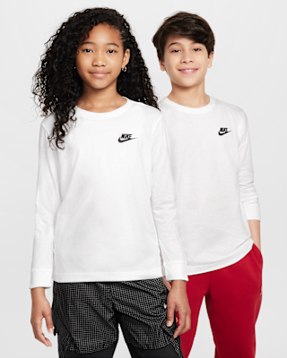 Детская футболка Nike Sportswear Big Kids' Long-Sleeve