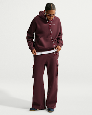 Женские Nike Studio Fleece Medium Weight Oversized High-Rise Cargo Pants