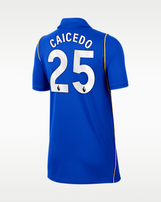 Детские джерси Moisés Caicedo Chelsea 2026/27 Stadium Home Big Kids' Nike Dri-FIT Soccer Jersey