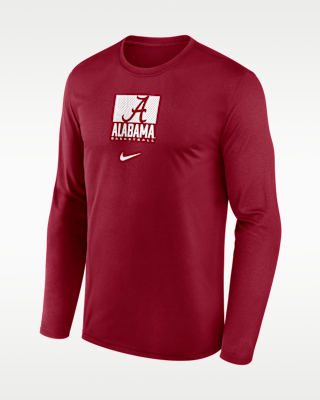 Мужская футболка Alabama Courtside Nike Dri-FIT College Long-Sleeve