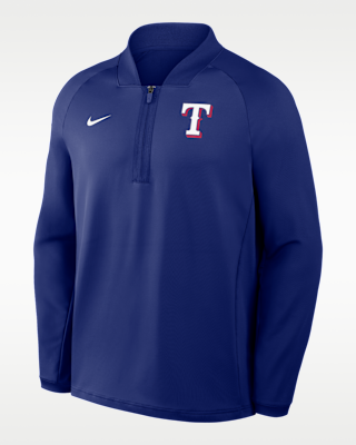 Мужские  Texas Rangers Authentic Collection Nike Dri-FIT MLB 1/2-Zip Long-Sleeve Top