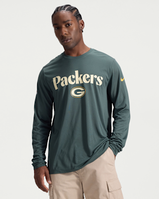 Мужская футболка Green Bay Packers Rivalries Collection Sideline Legend Nike Dri-FIT NFL Long-Sleeve