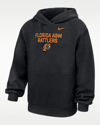 Детское худи Nike College (Florida A&M University) Big Kids' Club Fleece Pullover Hoodie