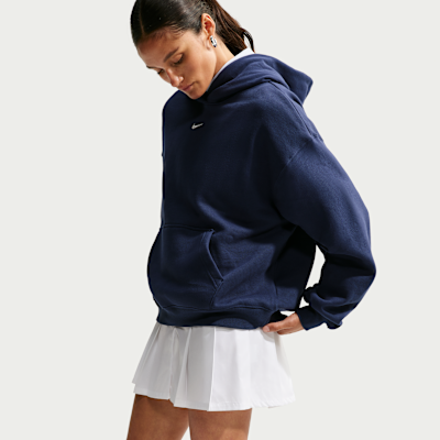 Nike Studio Fleece Orta Kalınlıkta Oversize Kapüşonlu Kadın Sweatshirt'ü görsel 3