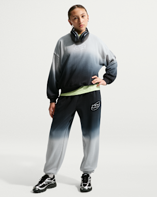Детские Nike Sportswear Studio Fleece Big Kids' (Girls') Loose Pants