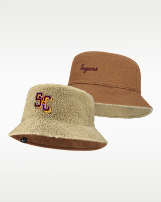 Женские USC Campus Prep Script Reversible Nike College Bucket Hat