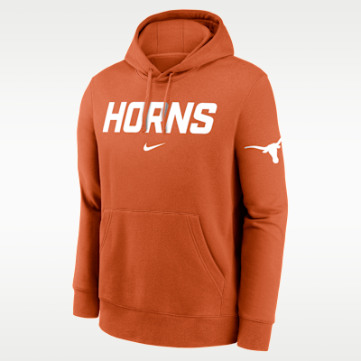 Texas Club 2-Hit Nickname Men's Nike College Pullover Hoodie