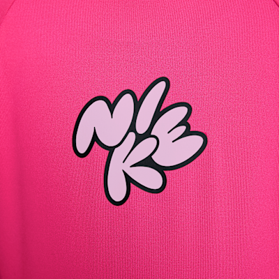 Playera de manga larga Nike Swim Hydroguard para niñas talla pequeña